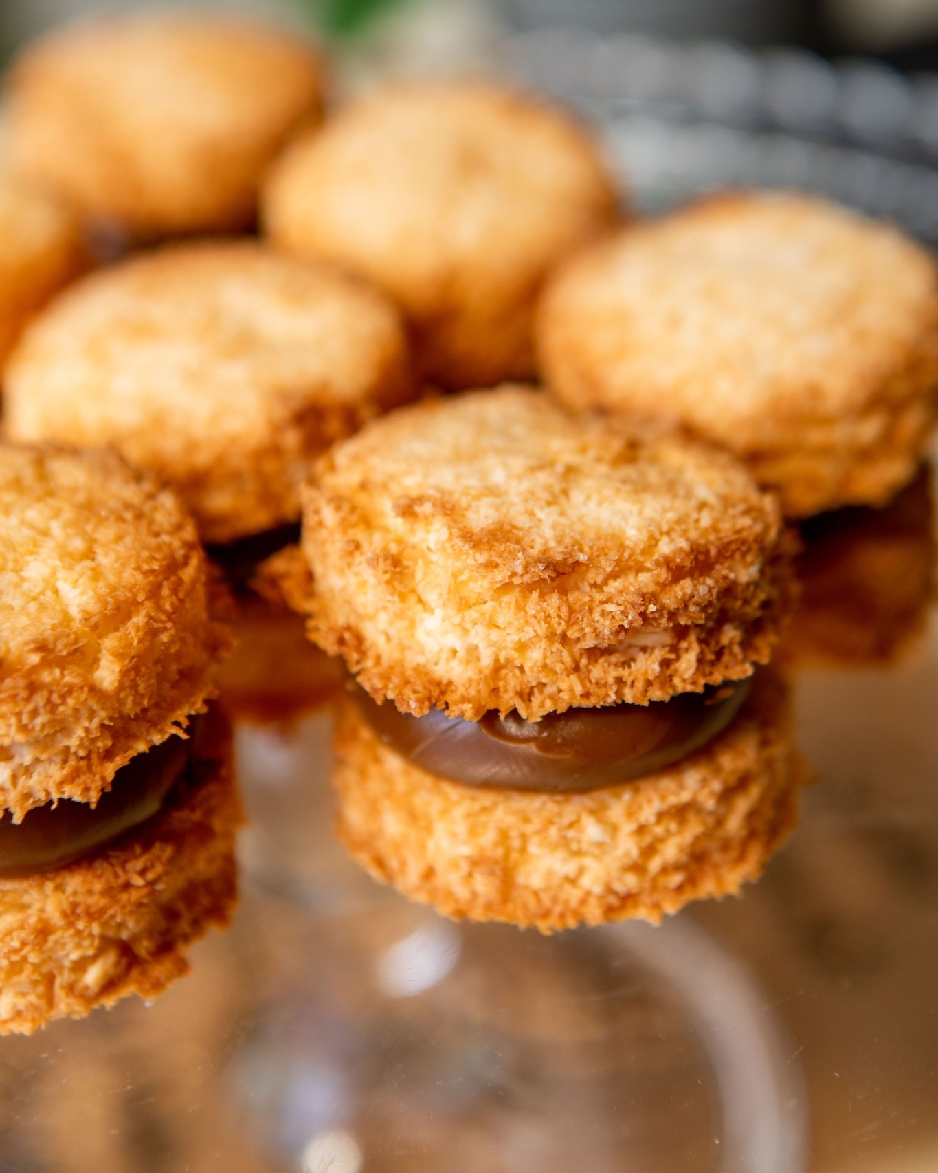 Alfajor de coco sin gluten